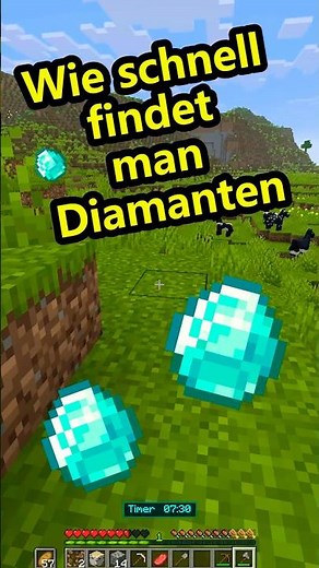 WIE SCHNELL FINDET MAN DIAMANTEN IN MINECRAFT #minecraft #gaming #shorts