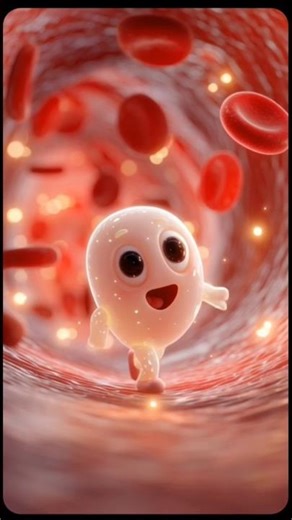 Cute Cell Inside Bloodstream | 3D Human Body Animation