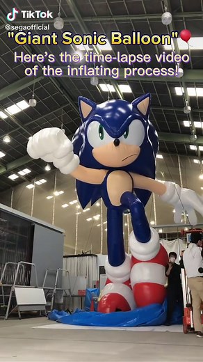 Giant Sonic Balloon🎈#tgs2022 #東京ゲームショウ #sega #sonic #セガ #ソニック