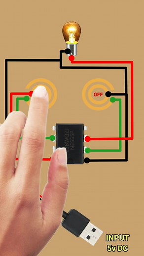 Touch On Off Switch Circuit Diagram Explained
