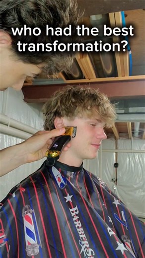 Who Had the Best Transformation? #barber #haircut #trending #transformation #fade