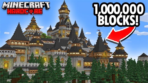 Built the world’s largest castle in hardcore Minecraft