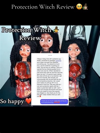 Protection Witch 🧙 Review #witch #witchtok #spellwork #candlemagick #poppets #abundance #witchyvibes #bruja #spellsthatwork
