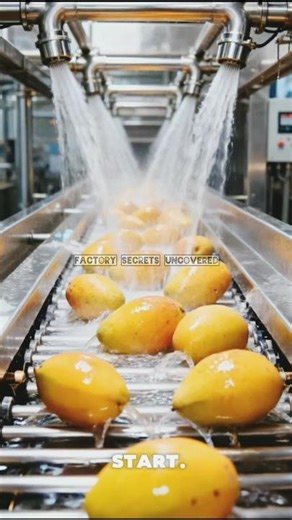 How Mango Puree Is Made From Giant Mangoes
