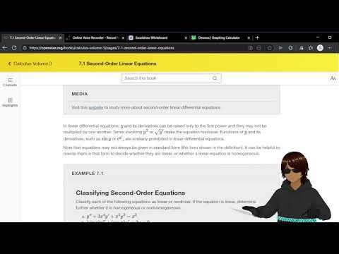 Second-order differential equations | Learning Calculus 3 stream