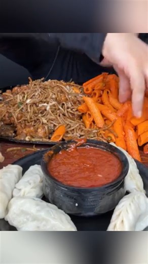 6.1K views · 107 reactions | ASMR No Talking | Panipuri Momos Pasta #ASMR #Mukbang #StreetFood #Shorts | Spice ASMR | Facebook