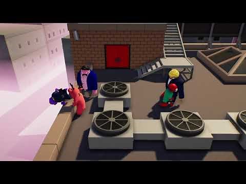 Gang Beasts - Waves Completion Roof With 2 Players