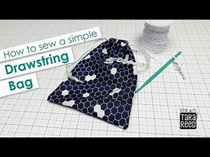 How to Sew a Simple Drawstring Bag