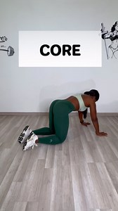 Core workout guide table top contraction for stronger abs