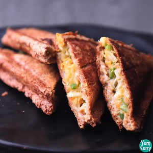 461K views · 4K reactions | Vegetable Sandwich - Healthy Breakfast Sandwich more recipes - https://goo.gl/wzvY1z youtube channel - https://goo.gl/JnQjo3 | Yum Curry | Facebook
