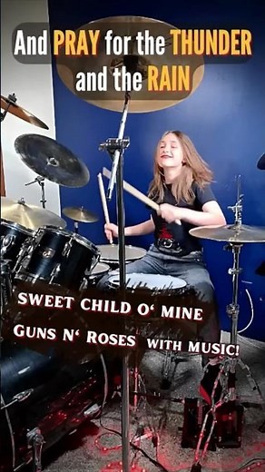Guns N' Roses - Sweet Child O' Mine (Drum Cover / Drummer Cam) Played by Teen Drummer Lauren Young