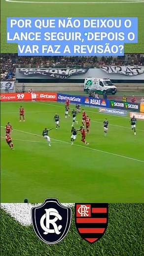 LANCE POLÊMICO NO JOGO REMO E FLAMENGO #futebol #campeonatobrasileiro