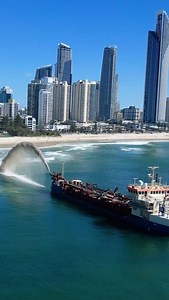 29K views · 751 reactions | And she’s back! This dredging barge is hard at work restoring the Gold Coast beaches — We all remember how good the banks were last time! Here’s hoping it works some miracles again... Credits: @andrewshield Surfers: @chris_bennetts @louiehynd #SurfingAustralia #SharingTheStoke | Surfing Australia | Facebook
