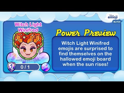 WITCH LIGHT WINIFRED (Level 1) - Hocus Pocus - Disney Emoji Blitz - v72