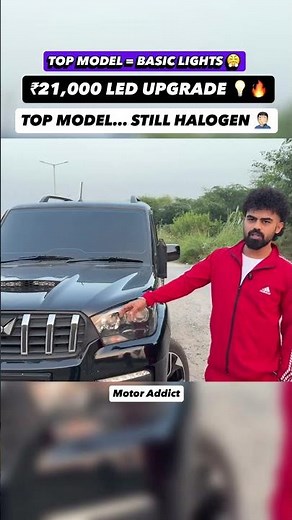 Top Model Scorpio but Halogen Lights 🤦🏻 | ₹21,000 LED Upgrade 🔥