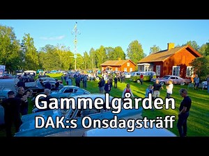 DAK:s Onsdagsträff Veteranbilar Gammelgården Borlänge (16 aug)