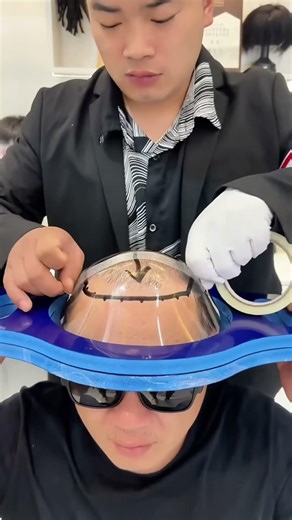 This Expression Is Really Amazing😄#Tóc Giả Nam #Tóc Giả#メンズウィッグ #ウィッグ