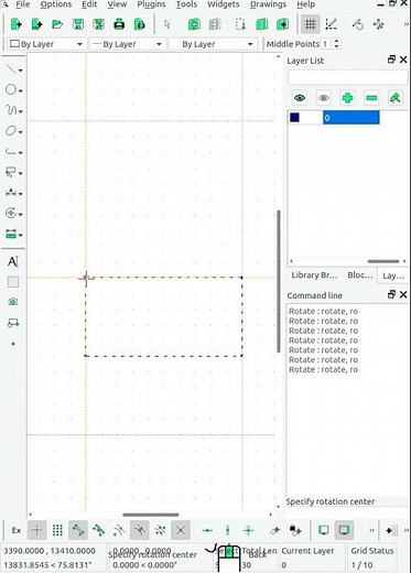 #Shorts Rotate an Object - Librecad