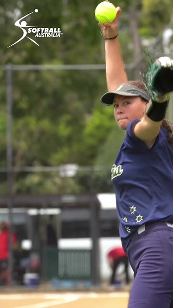 U18 Softball Match Australia vs China in Brisbane