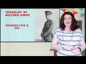 'Disabled' by Wilfred Owen - Stanzas Five and Six Analysis