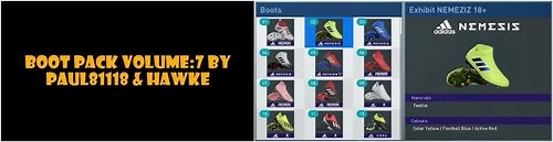 Boot Pack by Paul81118 & Hawke (PES 2019)