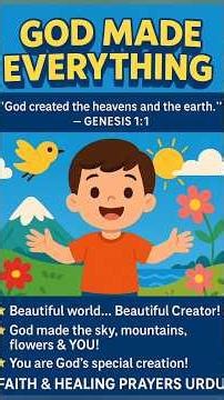 God Made Everything | Kids Bible Story | Genesis 1:1 || Faith World Kids