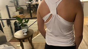 Watch racerback workout tank top on Amazon Live