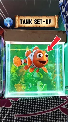 Tank set-up🤩#share #youtubeshorts #vlog #aquarium #viral #shortsfeed #shorts #pets #subscribe #like