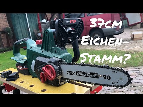 Parkside Akku Kettensäge cordless Chainsaw PKSA 20-Li B2 X20V-Team / Test