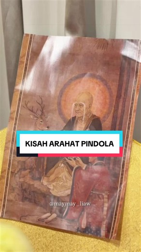 Kalian pernah denger kisah Arahat Pindola ini? Jangan lupa follow @ingarbhabuddhistassociation untuk info kegiatan Buddhis selanjutnya ya😄🙏 #maypunyacerita #ingarbha #buddhism #mahayana #buddha
