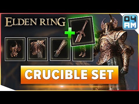 Elden Ring CRUCIBLE AXE ARMOR How To Defeat Crucible Knight Ordovis Easy & Get Full Set + Weapon