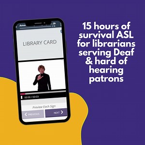 It's here! Introducing the ASL for Librarians Course in Transparent Language Online. If you’re a librarian hoping to better serve Deaf and hard of hearing patrons, this self-guided course is for you. In just 15 hours you'll be able to: 👉 fingerspell with the manual alphabet 👉 sign common library terms 👉 communicate with patrons about library services Thanks to the lovely team at Signing Savvy for making this course possible. 🙏 Try it free here. 👇 https://home.transparent.com/american-sign-l