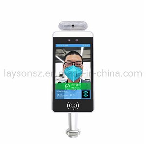 [Hot Item] Sistema de Reconocimiento Facial Terminal de Reconocimiento Facial para Control de Acceso de Puerta con Torniquete Asistencia Biométrica con Cámara IP y Termómetro Infrarrojo