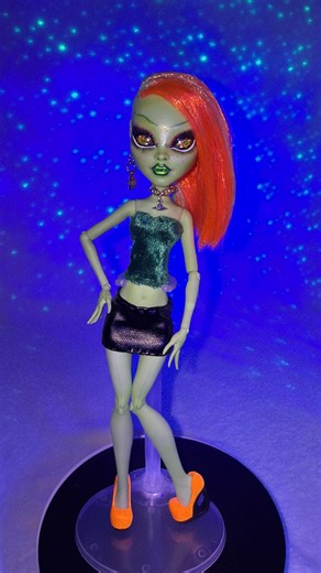 Black Light Reactive OOAK Custom Alien Doll - Etsy
