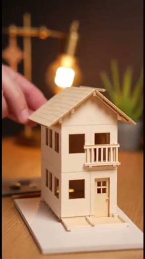 Building a Miniature Beach House With Real Ocean View | Satisfying DIY #shorts