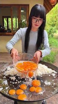 Cooking fried rice with fried chicken recipe