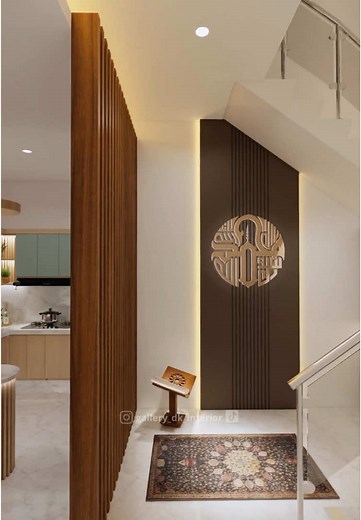 Inspirasi Desain Interior Bawah Tangga dan Mushola