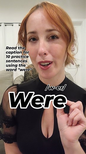 ➡️ SAVE for REFERENCE 10 practice sentences for the word: were 1....