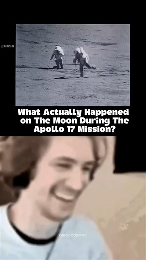 Aliens on The Moon (Apollo 17 )😱💀 #space #moon #shorts