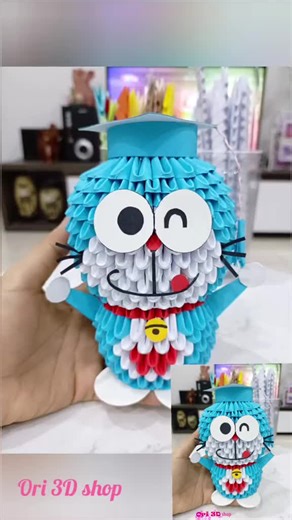 Nghệ Thuật Xếp Giấy Origami 3D Cùng Doreamon