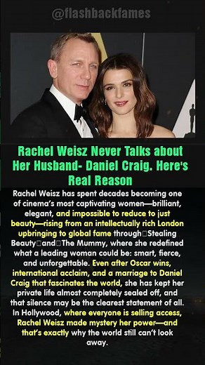Rachel Weisz Never Talks about Her Husband- Daniel Craig. Here's Real Reason #shorts