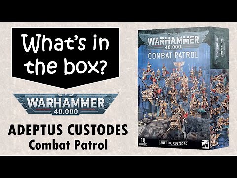 Adeptus Custodes combat patrol unboxing and review - Warhammer 9th edition