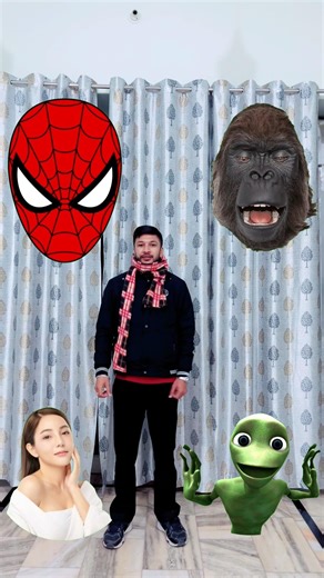 Spiderman, gorilla 🦍 alien video