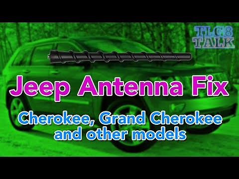 Jeep Antenna Fix or Replace for Cherokee! Works for Grand Cherokee, Liberty, Avenger, and Nitro too.