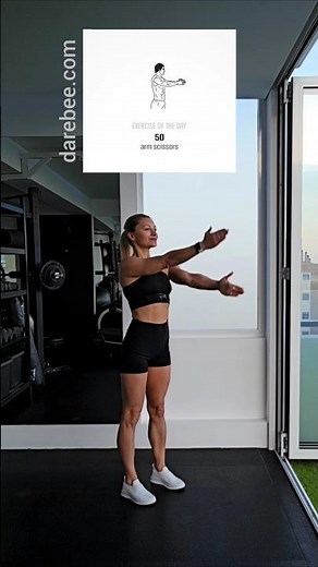 50 Arm Scissors [ Exercise of the Day ]