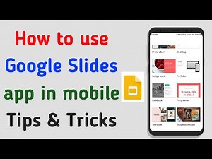 How to use Google Slides Apps || Creating an Interactive Presentation on Mobile