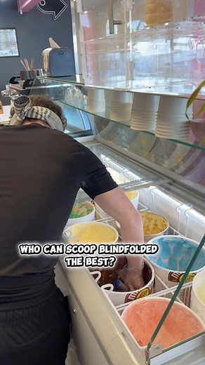 3.6K views · 37 reactions | Who can scoop the best blindfolded?? Let us know 藍 #Tennessee #business #icecream | sugarcoated | Facebook