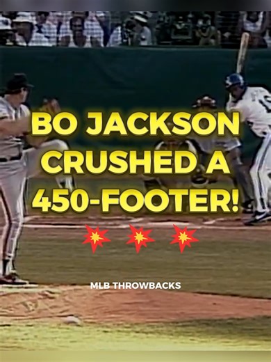 Bo Jackson made his presence known at the All-Star Game, crushing a 450-FOOT leadoff home run! (via MLB) #baseball #MLB #bojackson | MLB Throwbacks