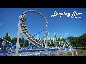 Looping Star - Planet Coaster Blueprint (by Mennoo_)