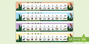 Jungle & Rainforest Number Line (0-10)